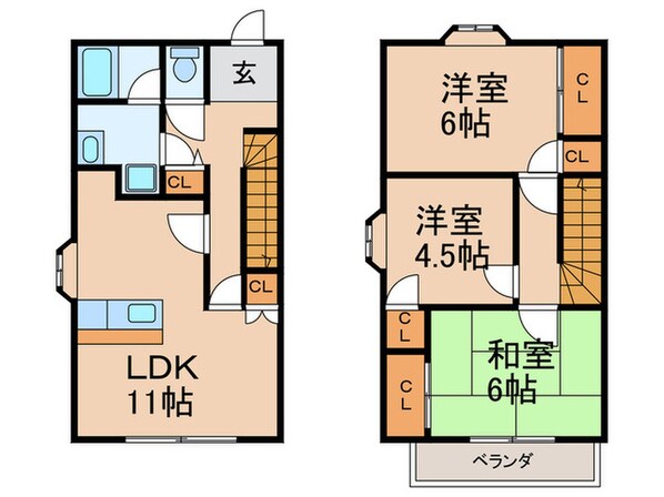 タウンハウスＭＫの物件間取画像